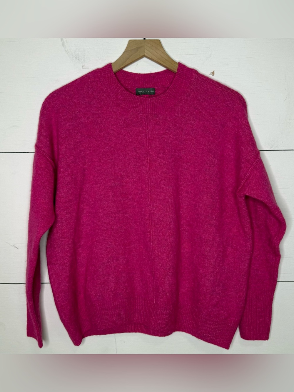 Vince Camuto • Pink Fuchsia Crewneck Sweater Size Small